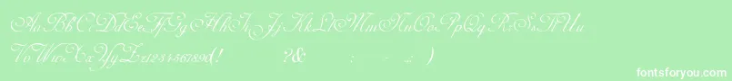 AdinekirnbergS Font – White Fonts on Green Background