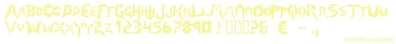Шрифт Magehunter – жёлтые шрифты