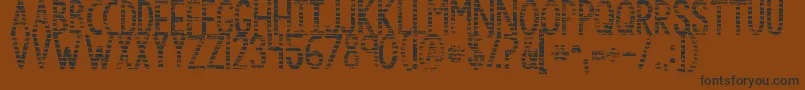 Kgbythegraceofgod Font – Black Fonts on Brown Background