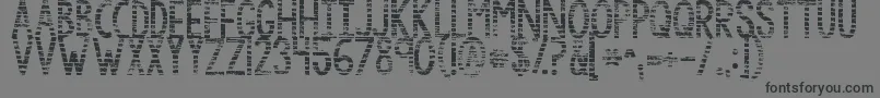 Шрифт Kgbythegraceofgod – чёрные шрифты на сером фоне