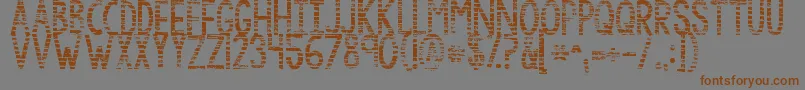Kgbythegraceofgod-fontti – ruskeat fontit harmaalla taustalla