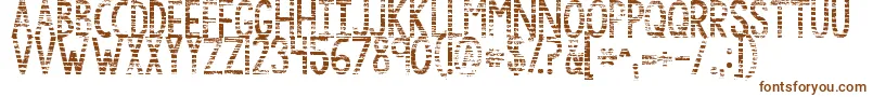 Шрифт Kgbythegraceofgod – коричневые шрифты