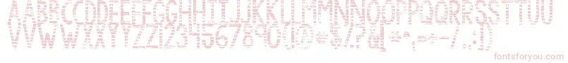フォントKgbythegraceofgod – 白い背景にピンクのフォント
