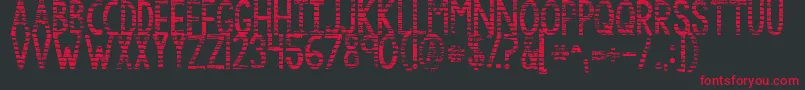 Kgbythegraceofgod Font – Red Fonts on Black Background