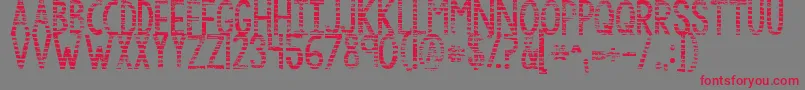 Kgbythegraceofgod Font – Red Fonts on Gray Background