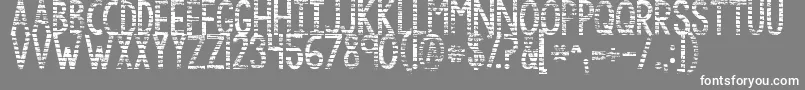 Kgbythegraceofgod Font – White Fonts on Gray Background