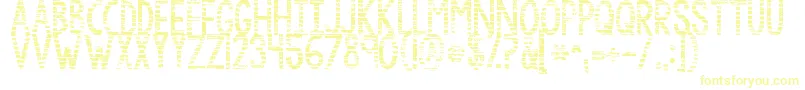 Шрифт Kgbythegraceofgod – жёлтые шрифты