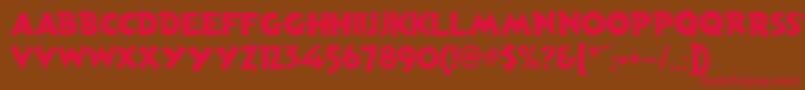 AndersonTorchyTheBatteryBoy Font – Red Fonts on Brown Background