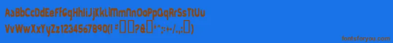 Шрифт Mold – коричневые шрифты на синем фоне