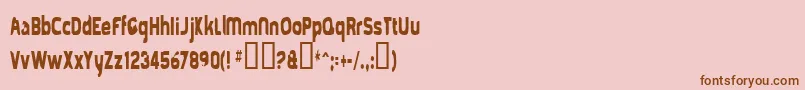 More about Mold Font Mold Font – Brown Fonts on Pink Background