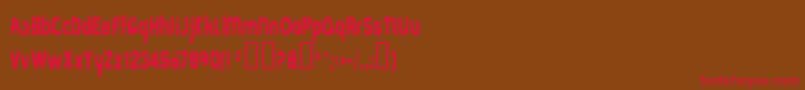 Mold Font – Red Fonts on Brown Background