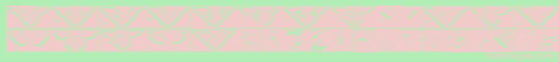 Spaceattacktwo Font – Pink Fonts on Green Background