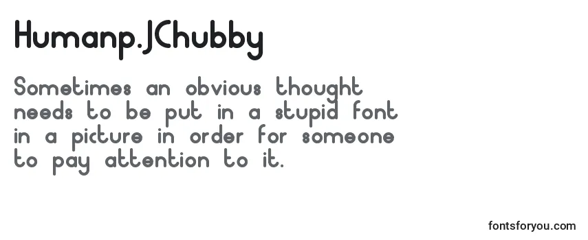 Шрифт Humanp.JChubby (93883)