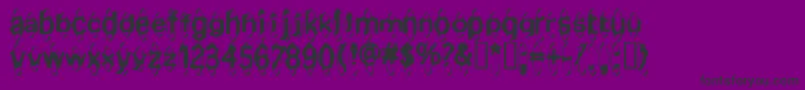 MischstabApfelsaft Font – Black Fonts on Purple Background