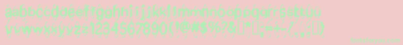 MischstabApfelsaft Font – Green Fonts on Pink Background