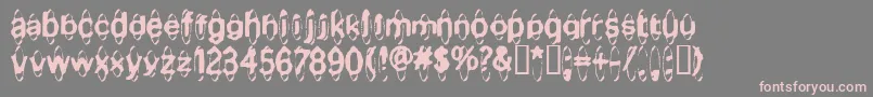 MischstabApfelsaft Font – Pink Fonts on Gray Background
