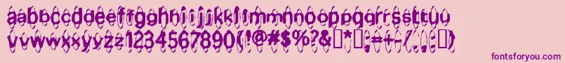 MischstabApfelsaft Font – Purple Fonts on Pink Background
