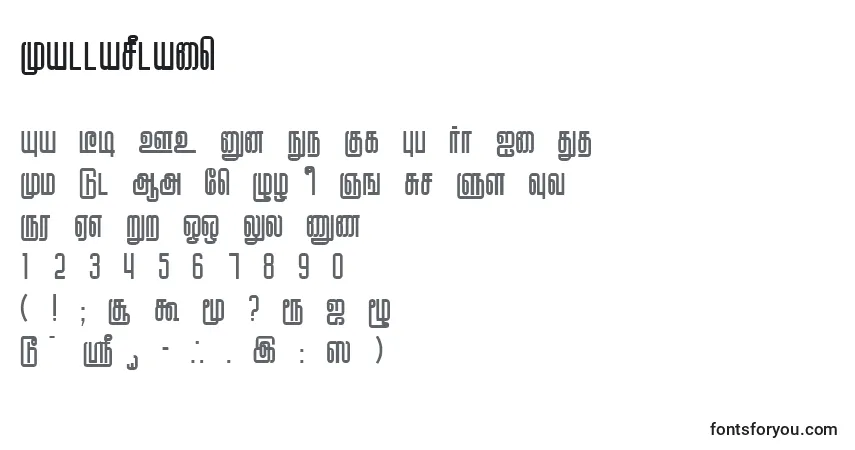 A fonte KallarPlain – alfabeto, números, caracteres especiais