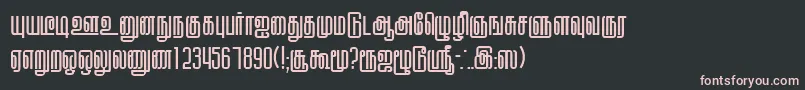 KallarPlain Font – Pink Fonts on Black Background