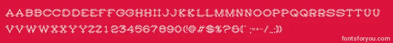 HistoryRepeatingRegular Font – Pink Fonts on Red Background