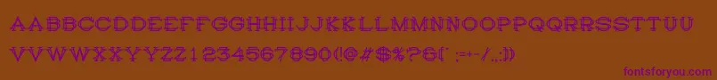 HistoryRepeatingRegular Font – Purple Fonts on Brown Background