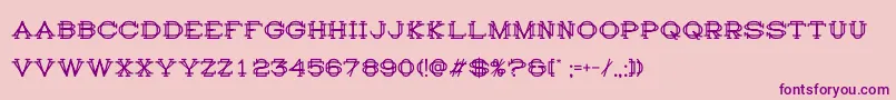 HistoryRepeatingRegular Font – Purple Fonts on Pink Background