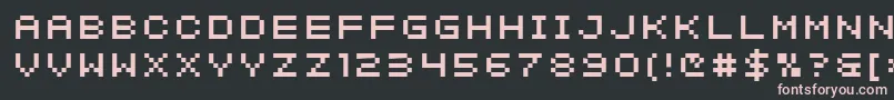 More about SfIntermosaic Font SfIntermosaic Font – Pink Fonts on Black Background
