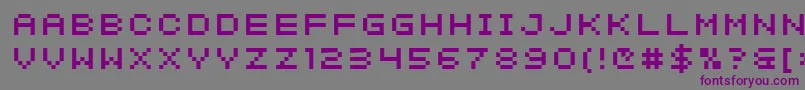SfIntermosaic Font – Purple Fonts on Gray Background