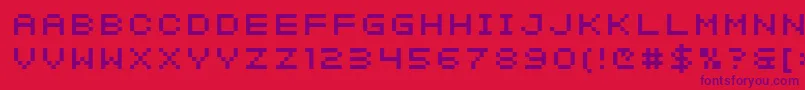 More about SfIntermosaic Font SfIntermosaic Font – Purple Fonts on Red Background