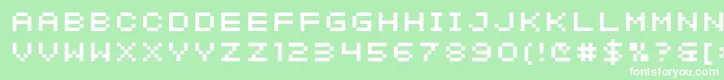 Lisätietoja SfIntermosaic-fontista SfIntermosaic-fontti – valkoiset fontit vihreällä taustalla