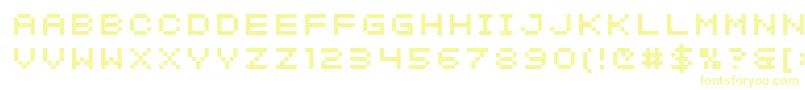 Подробнее о шрифте SfIntermosaic Шрифт SfIntermosaic – жёлтые шрифты на белом фоне