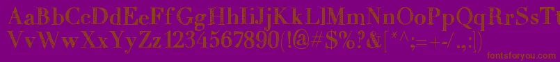 Mixtitanica Font – Brown Fonts on Purple Background