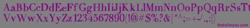 Mixtitanica Font – Purple Fonts on Gray Background