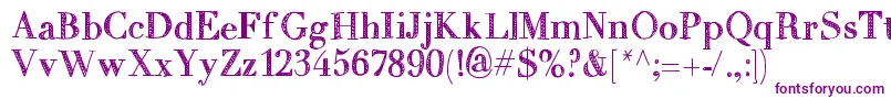 Mixtitanica Font – Purple Fonts on White Background