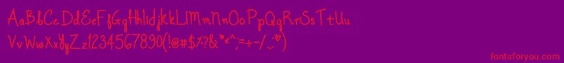 More about OnceUponADreamBold Font OnceUponADreamBold Font – Red Fonts on Purple Background