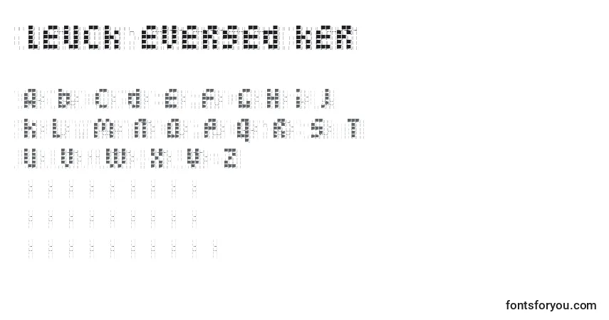 Шрифт BleuckReversedDker – алфавит, цифры, специальные символы