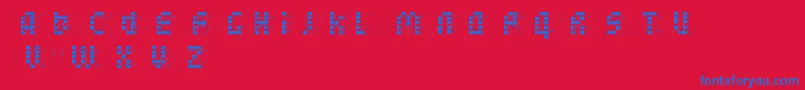 BleuckReversedDker Font – Blue Fonts on Red Background