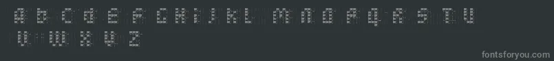 Fonte BleuckReversedDker – fontes cinzas em um fundo preto