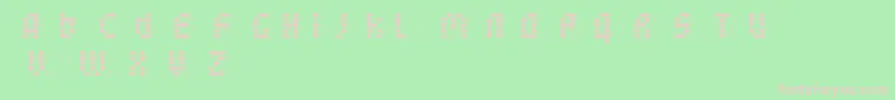 フォントBleuckReversedDker – 緑の背景にピンクのフォント