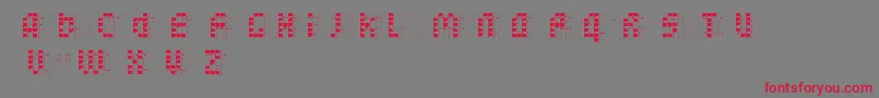 BleuckReversedDker Font – Red Fonts on Gray Background