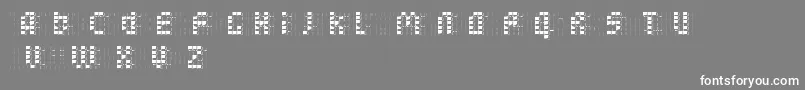 BleuckReversedDker Font – White Fonts on Gray Background