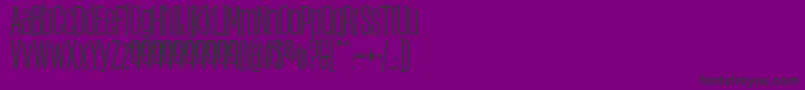 ObcecadaSerifBoldFfp Font – Black Fonts on Purple Background