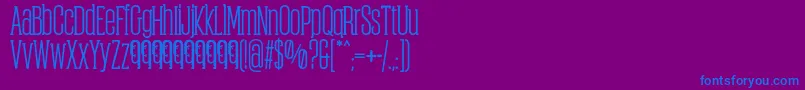 ObcecadaSerifBoldFfp Font – Blue Fonts on Purple Background