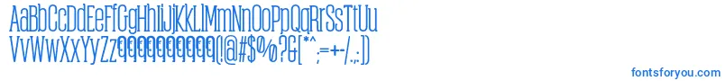 ObcecadaSerifBoldFfp Font – Blue Fonts on White Background