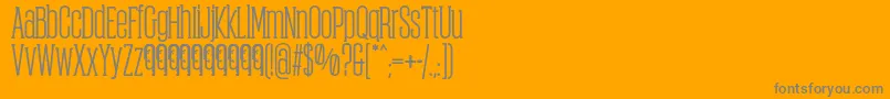 ObcecadaSerifBoldFfp Font – Gray Fonts on Orange Background