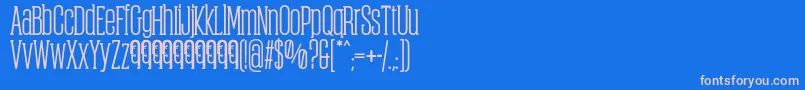 ObcecadaSerifBoldFfp Font – Pink Fonts on Blue Background