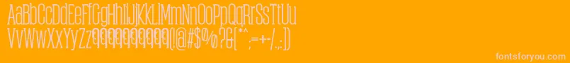 ObcecadaSerifBoldFfp Font – Pink Fonts on Orange Background