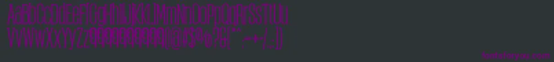 ObcecadaSerifBoldFfp Font – Purple Fonts on Black Background