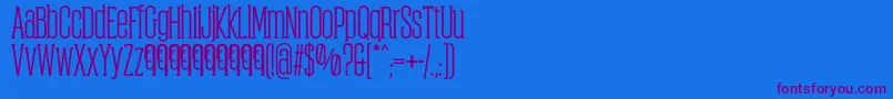ObcecadaSerifBoldFfp Font – Purple Fonts on Blue Background
