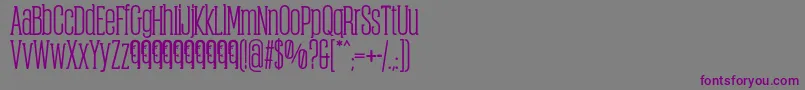 ObcecadaSerifBoldFfp-fontti – violetit fontit harmaalla taustalla
